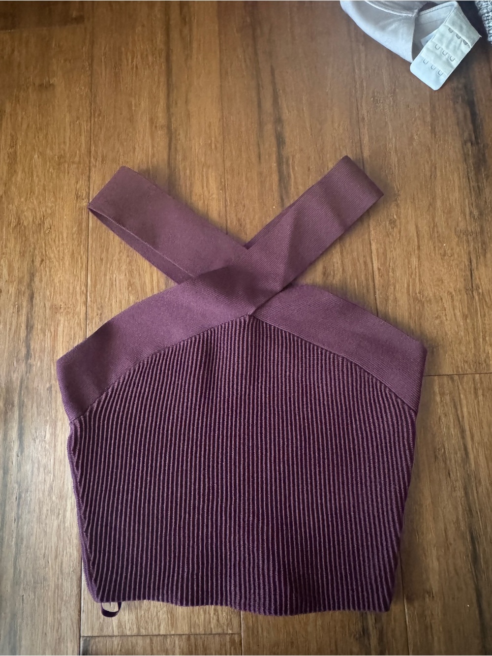 Babaton Ribbed Knit Tank - Deep Maroon